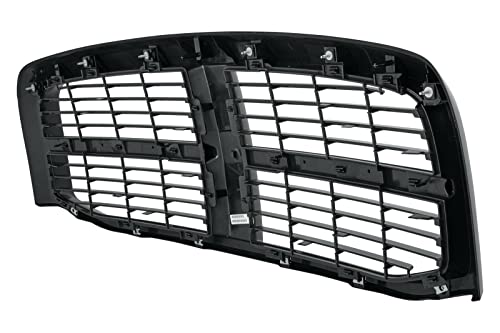 EzMech Front Grille Assembly - Compatible With Dodge Ram 1500 / 2500 / 3500 Grills 2006-2009 - Black Frame & Insert