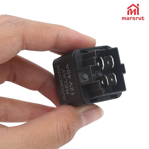 2Pcs 12V 40A Relay, Automotive 4 Pin Relays Fit for YL-388-S FLS821 Fog Driving Light, 12VDC 30A Universal Heavy Duty SPST Relay Replacement Kit for Air Fan Conditioner Starter Bar Wire Wiring Harness