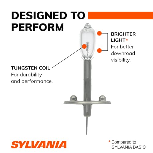 SYLVANIA - H1 XtraVision - High Performance Halogen Headlight Bulb, High Beam, Low Beam and Fog Replacement Bulb (Contains 2 Bulbs)