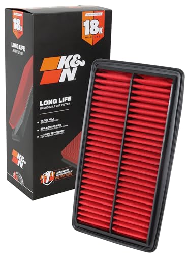 K&N Engine Air Filter: Long Life 18,000 Mile Replacement Air Filter: Compatible with 2016-2026 Honda/Acura V6 (Odyssey, Passport, Pilot, Ridgeline, MDX), KNA-5041