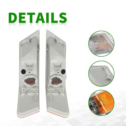 Yunnergo 1 Pair Front Turn Signal Lights Lamps Compatible with Patriot 2007-2017, 68004180AC, CH2527102, 68004181AC, CH2526102
