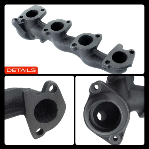 A-Premium Left Side [8Cyl 4.6L] Engine Exhaust Manifold Kit W/Gasket & Studs & Nuts & Bolt Compatible with Ford F-150 1999-2003, F-250 1999, F-150 Heritage 2004, Expedition 1999-2002