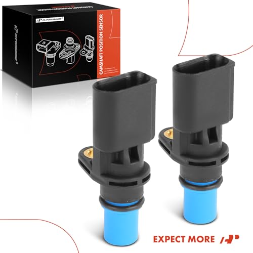 A-Premium 2-PC Engine Camshaft Position Sensor Compatible with Volkswagen Jetta, Jetta City, Passat, Golf, Golf City, Eos, GTI & Audi A4, A4 Quattro, A6, A3, S4, Allroad Quattro, TT Quattro
