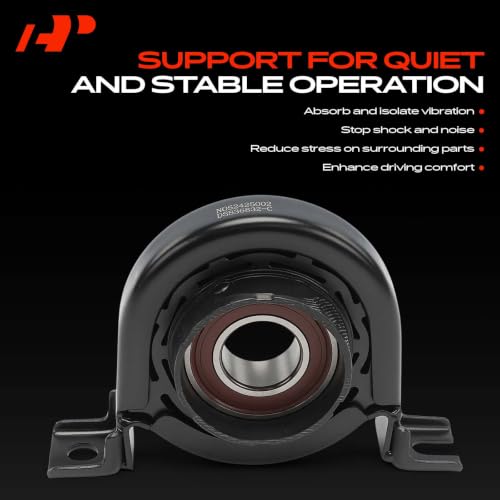 A-Premium Driveshaft Center Support Bearing Compatible with Ford F-150 F150 2011-2014 3.7L V6 RWD Automatic, Extended Cab, 145" Wheelbase, 78.8" Bed | Replace# 9L3Z4R602GE DL3Z4R602AK, Carrier Bearing