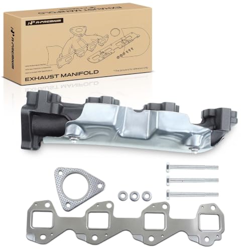 A-Premium [6.6L] Right Exhaust Manifold Kit W/Gaskets Compatible with Chevy, GMC, Workhorse & Workhorse Custom Chassis - Silverado 2500 HD, Express 2500, Sierra 3500, Savana 2500, LF72, R26 & More
