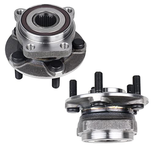 KUSATEC 513220 2PCS Front Wheel Bearing and Hub Assembly Compatible with Subaru Outback Legacy 2005 2006 2007 2008 2009 2010 2011 2012 2013 2014, 5 Lug Bolts w/ABS