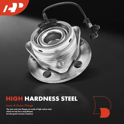 A-Premium 2 x Front Wheel Bearing and Hub Assembly with ABS & 5-Lug Compatible with Chevrolet Malibu 2004-2012, HHR SS 2008-2010, Cobalt SS 2008-2010, Pontiac G6 2006-2010, Saturn Aura 2007-2009