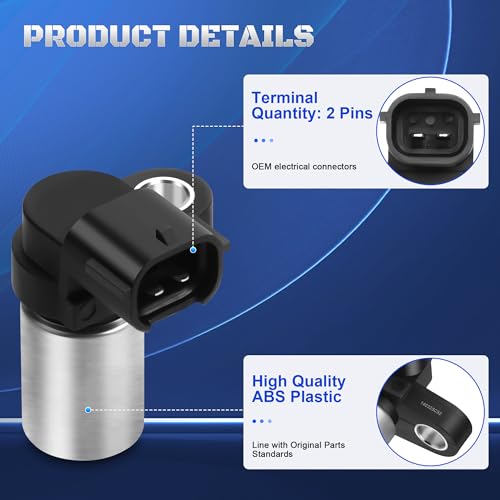 22053AA040 Engine Crankshaft Position Sensor Compatible with 1998-2016 Subaru Forester Impreza Legacy Outback WRX Baja BRZ XV Crosstrek, 2005-2006 Saab 9-2x Replaces 22053AA050, 22053AA051, PC159