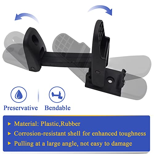 2PCS Heavy Duty Hood Latch Kit LH/RH for Kenworth T170, T270, T330, T370, T660 / Peterbilt 325, 335, 337, 340, 348, 384, 386, 567, 569, 579 / Mack CH/Blue Bird 315-5502&315-5503