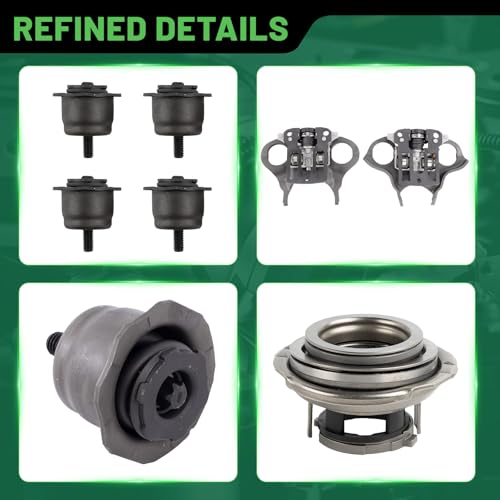 6DCT250 DPS6 Transmission Dual Clutch w/Forks Bearing Kit, Compatible with Ford Focus Fiesta EcoSport 2010 2011 2012 2013 2014 2015 2016