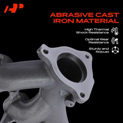A-Premium Left Side [8Cyl 5.3 6.2L] Engine Exhaust Manifold Kit W/Gaskets & Studs & Nuts Fit for Chevy, GMC & Cadillac Models - Silverado 1500 1500 LD Tahoe Suburban Sierra 1500 Yukon Escalade & More