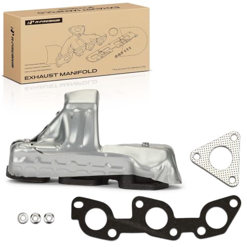 A-Premium Right Side [V6 3.3L] Engine Exhaust Manifold W/Gasket & Nuts Fit for Nissan Frontier 1999-2004, Xterra 2000-2004, Replaces 140044S102 140044S103