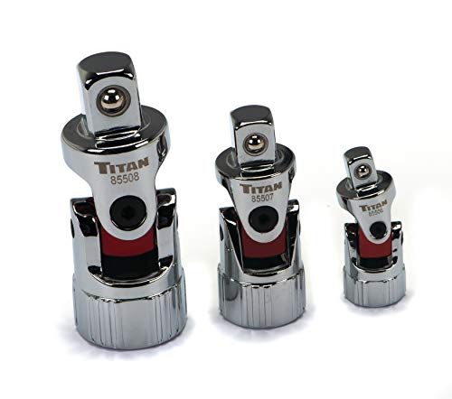 Titan 85505 3-Piece Auto Flex Universal Joint Socket Set