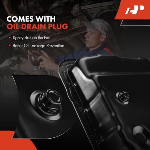 A-Premium Transmission Oil Pan Compatible with Chevy Silverado 1500, Tahoe, Suburban 2500, Express 3500 & GMC Sierra 1500, Yukon & Cadillac Escalade & Buick Rainier & Hummer & Isuzu & Saab & Pontiac