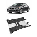 ECOTRIC Engine Splash Shield Plate Compatible with 2013-2015 Honda Civic Replacement for 74110TR3A20 Rear Lower Silvery Aluminium Engine Case Undercar Shield Guard