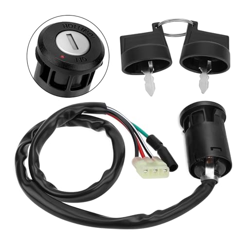 M MATI Ignition Key Switch for Honda Recon 250 1997-2020 TRX250EX TRX250X 2001-2023 TRX400EX 1999-2004 FourTrax 200 TRX200/TRX200D 1990-1997 35100-HM8-000 35100-HN6-A30 35010-HF1-670 35100-HN1-000