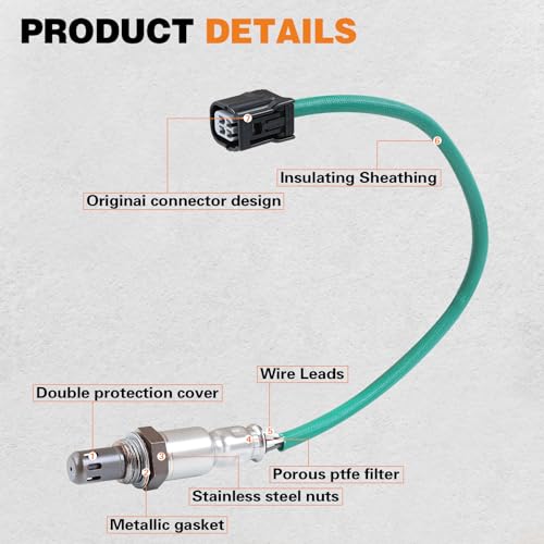 2Pcs Upstream and Downstream Oxygen O2 Sensor for 2008-2012 Accord and 2009-2014 TSX L4-2.4L OE#2349091,2344462