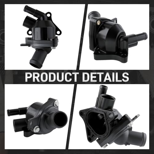 CARBBIA 19320-RAA-A01 Engine Coolant Thermostat Housing Compatible with Honda Civic 2.0L 2006-2011 Compatible with Civic 2.4L 2012-2015 Compatible with CR-V 2.4L 2007-2014 19320-RAA-A02 19320-R40-A01