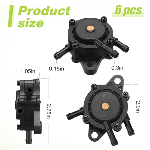 CHENGU 6 Pcs Fuel Pump Lawn Mower Compatible with 491922 691034 692313 808492 808656 808281 Fuel Pump for Outdoor Garden Lawn
