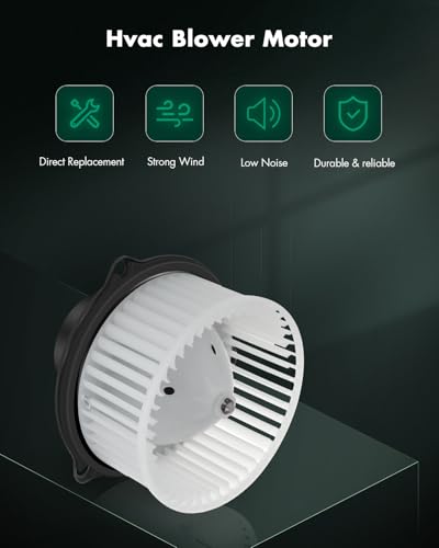 SCITOO HVAC Heater Blower Motor with Fan Cage Front 700010 For Dodge For Ram 1500,For Dodge For Ram 2500,For Dodge For Ram 3500,For Dodge For Ram 4000,For Jeep For Grand Cherokee