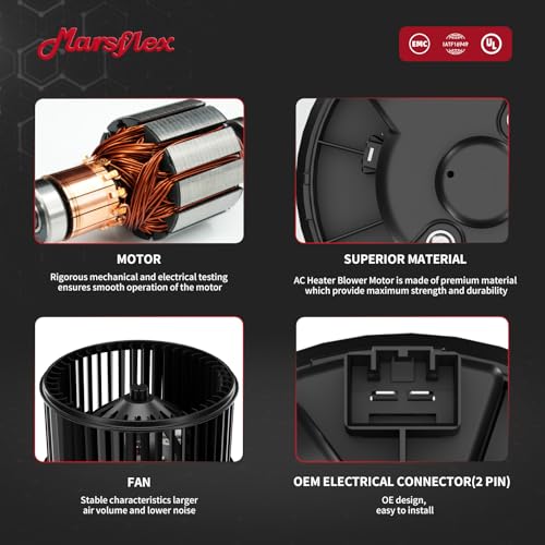 Marsflex Front Blower Motor for 2012-2019 Ford CMax Escape Focus Transit
