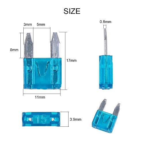 MCIGICM Car Mini Blade ATM Fuse Assortment, 140 Pcs