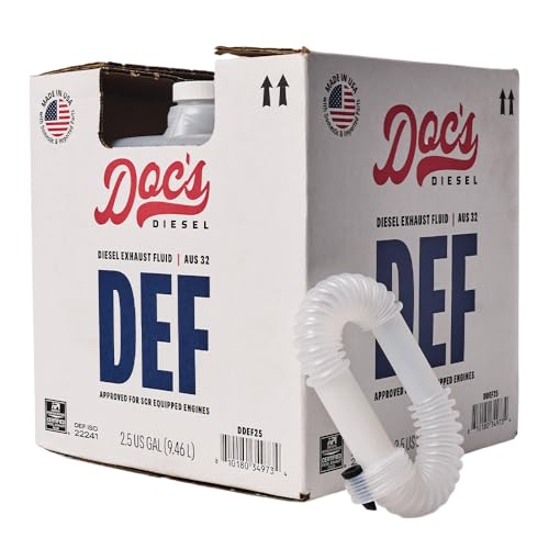 Doc's Diesel DEF Diesel Exhaust Fluid SCR Emissions Fluid for Diesel Trucks Pickups and Equipment DEF Tanks | 2.5-Gallons