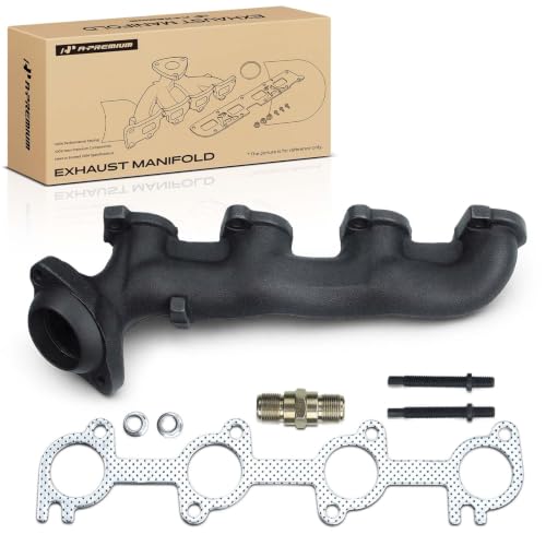 A-Premium Left Side [8Cyl 4.6L] Engine Exhaust Manifold Kit W/Gasket & Studs & Nuts & Bolt Compatible with Ford F-150 1999-2003, F-250 1999, F-150 Heritage 2004, Expedition 1999-2002