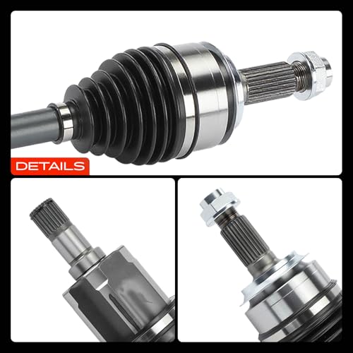 A-Premium Front Left CV Axle Shaft Assembly Compatible with Honda Civic LX 2016-2021, EX/LX-P 2016-2018, Only For 2.0L Non-Turbo & Automatic CVT Transmission, Driver Side, Not For 1.5T Engine