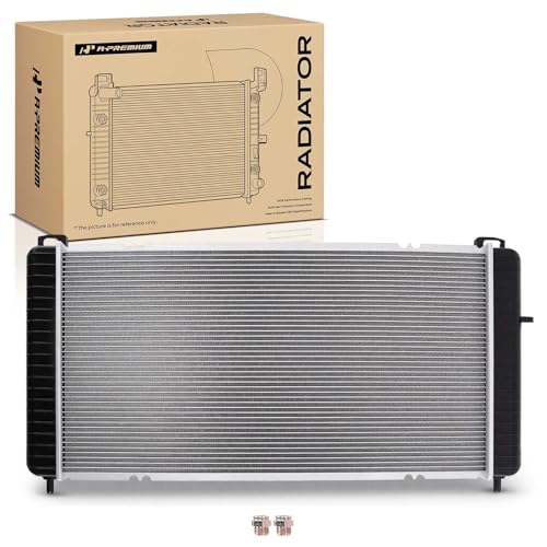 A-Premium 34" Engine Coolant Radiator Compatible with Chevy Silverado, Suburban, Tahoe & GMC Sierra, Yukon & Cadillac Escalade, Automatic Transmission, Without Engine Oil Cooler, w/ 2 Oil Cooler Holes
