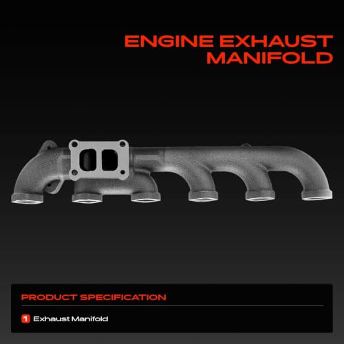 A-Premium Right Side Exhaust Manifold Kit [6.7L] Compatible with Ram 3500 2013-2018, 4500 2013-2018, 5500 2013-2018/2020