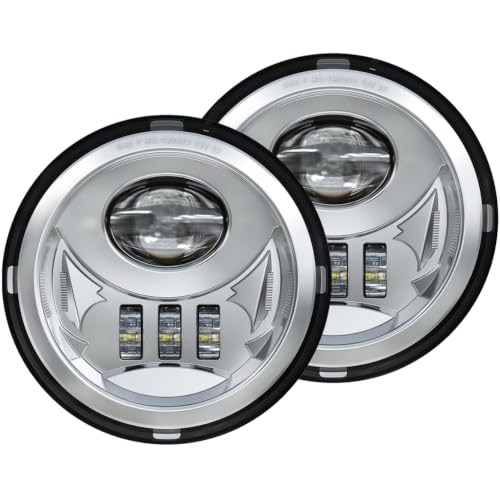 GXENOGO LED Fog Light Assembly Compatible with Tacoma 2005-2011/ Solara 2004-2006/ Sequoia 2008-2015/ Tundra 2007-2013- Pair, Chrome