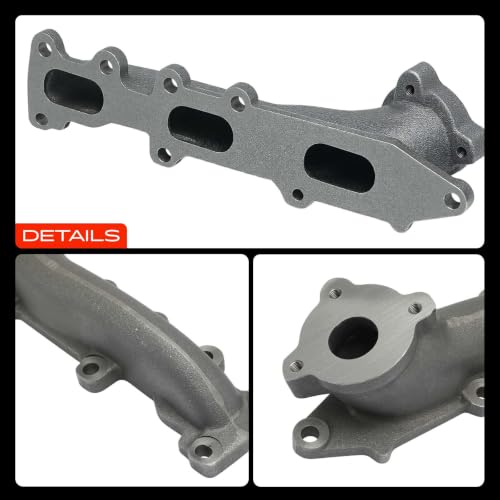 A-Premium Right Side [DOHC 6Cyl 3.5L] Engine Exhaust Manifold Kit W/Gaskets Compatible with Ford F-150 2011-2016, Expedition 2015-2017 & Lincoln Navigator 2015-2017