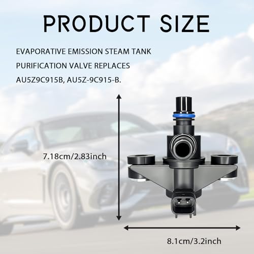 ESWW EVAP Vapor Canister Purge Valve Solenoid 911-222, Emissions Purge Control Valve Replacement for Ford F-150, Escape, Explorer, Mustang, Edge, Lincoln MKX MKT, Replaces AU5Z-9C915-B 9U5Z-9C915-H