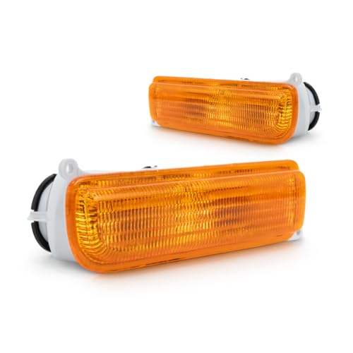 CarLights360 For 1997-2001 Jeep Cherokee Pair Park/Signal Lights Driver and Passenger Side Unitpark/signal combination CH2520127 CH2521127-replaces 55055143 55055142