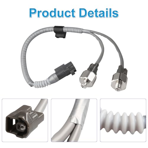 WMPHE Compatible with 2 PCS 89615-12090 Knock Sensor with Wiring Harness Kit Toyota Highlander Camry Avalon Sienna 2001 2002 2003 2004, Lexus ES300 RX300 2000 2001 2002 2003 Knock Sensor