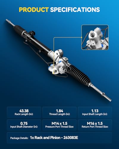 PHILTOP Power Steering Rack and Pinion Assembly for 2009-2014 Maxima