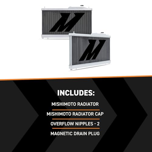 Mishimoto MMRAD-STI-08 Performance Aluminum Radiator, Compatible with Subaru Impreza WRX & STI, 2008-2019