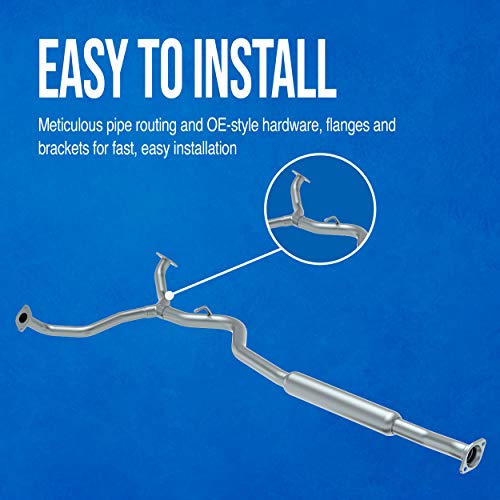 Walker 54902 Direct Fit Exhaust Resonator and Pipe Assembly 2.5" Inlet (ID) 2.5" Outlet (ID) for Honda Civic