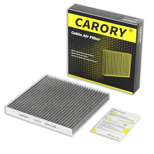 CARORY Cabin Air Filter w/Activated Carbon for Toyota Camry, Corolla, RAV4, Prius, Highlander, Sienna, Venza, Crown, Lexus ES350, ES300h, NX250, RX350, RX450, Subaru Outback, Mazda CX9 and More, CF157