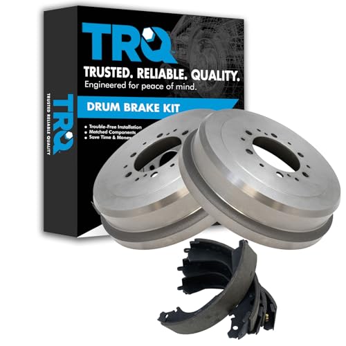 TRQ Brake Shoe and Drum Kit for 1987-2000 Toyota 4Runner