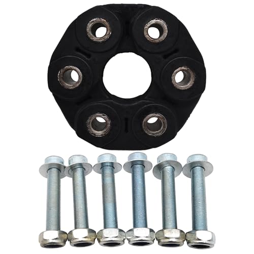 26117503159 DriveShaft Drive Shaft Coupler Flex Joint Drive Shaft Coupling with Bolts Compatible with BMW X5 2000-2010 3.0L 4.4L 4.6L 4.8L 43493 26117503159S1