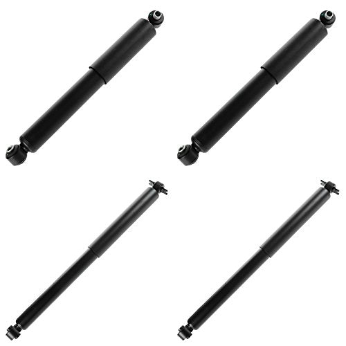TRQ Front and Rear Shock Absorber Set 4 Piece for 1999-2000 Cadillac Escalade 1988-1999 Chevrolet K1500 1992-1999 K1500 Suburban 1988-2000 K2500 Suburban 1995-2000 Tahoe GMC Yukon 4WD