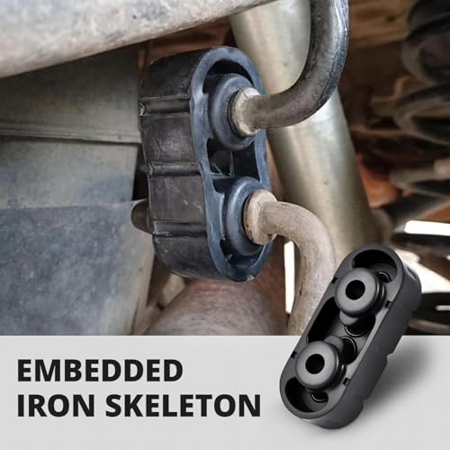 EVIL ENERGY Exhaust Hanger Rubber Insulator Bushing Mount Replacement for GM Chevy Silverado 1500 GMC Cadillac Escalade 2 Holes 2Pcs