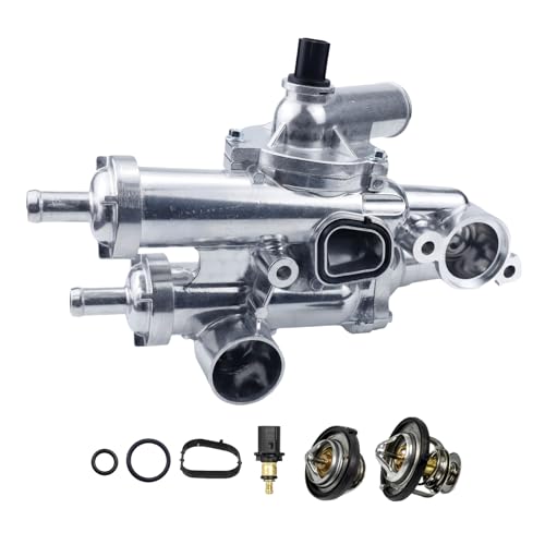 COILFRDS Thermostat Housing Assembly, Thermostat Kit 68003582AB Compatible For JEEP COMPASS 07-17,For DODGE JOURNEY 09-20,JEEP PATRIOT 07-17, For DODGE AVENGER 08-14 1.8L 2.0L 2.4L 4CYL