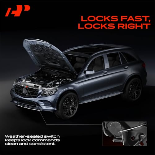 A-Premium Hood Latch Lock Compatible with Ford F-250 Super Duty/F-350 Super Duty/F-450 Super Duty/F-550 Super Duty 1999-2007, Excursion 2000-2005, Front Hood Lock Engine Bonnet Latch Assembly