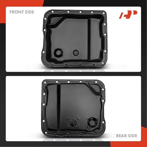 A-Premium Transmission Oil Pan with Drain Plug & Gasket Compatible with 4L60-E 4L65-E 4L70-E Transmission & Chevy Silverado 1500 1999-2013 Tahoe Express Blazer & GMC Sierra 2500 Jimmy Safari Sonoma