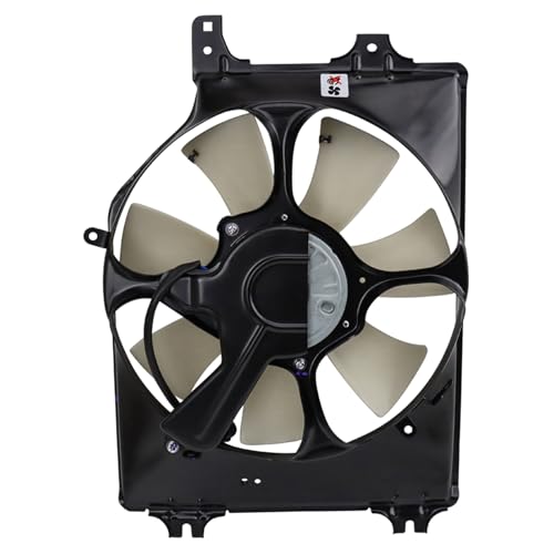 TRQ A/C Condenser Cooling Fan Assembly AC3113113 Compatible with 2005-2012 Acura RL