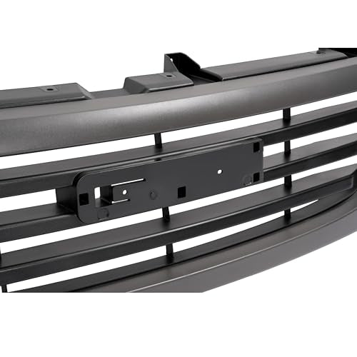 JMTAAT Grill Compatible with 2003-2006 GMC Sierra 1500|2007 GMC Sierra 1500 Classic|2003-2004 GMC Sierra 2500 Replacement for 19130790 GM1200476 Front Bumper Textured Grille Gray+Black Plastic(ABS)