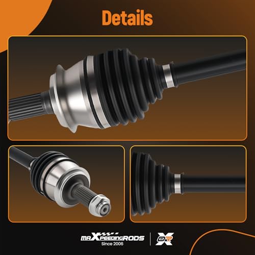 maXpeedingrods Pair (2) Front CV Axle Shaft Assembly for Honda Civic 2006-2015, L4 1.8L Automatic Transmission, Driver and Passenger Side, Replace# NCV36568, NCV36569